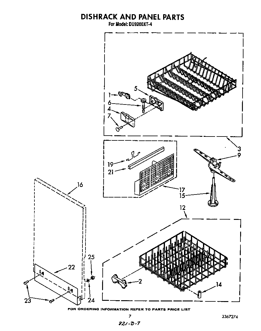 Dishrack and panel