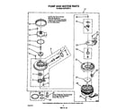 Whirlpool DU9100XT4 pump and motor diagram