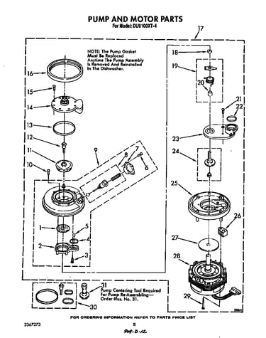 Pump and motor