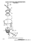Heater, pump and lower spray arm