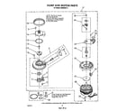 Whirlpool DU8950XT3 pump and motor diagram