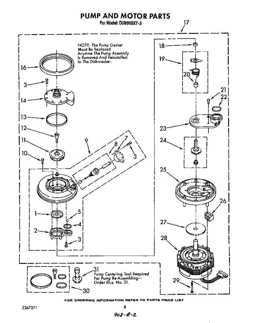 Pump and motor