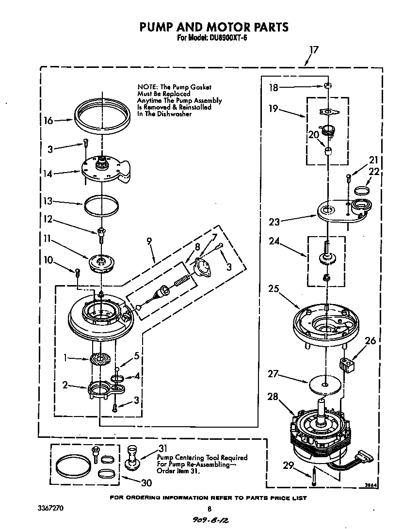 Pump and motor