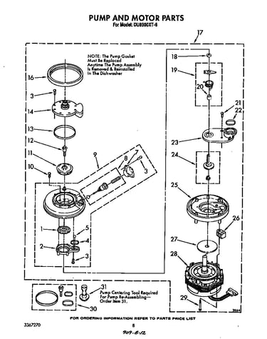 Pump and motor