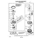 Whirlpool DU8750XT3 pump and motor diagram