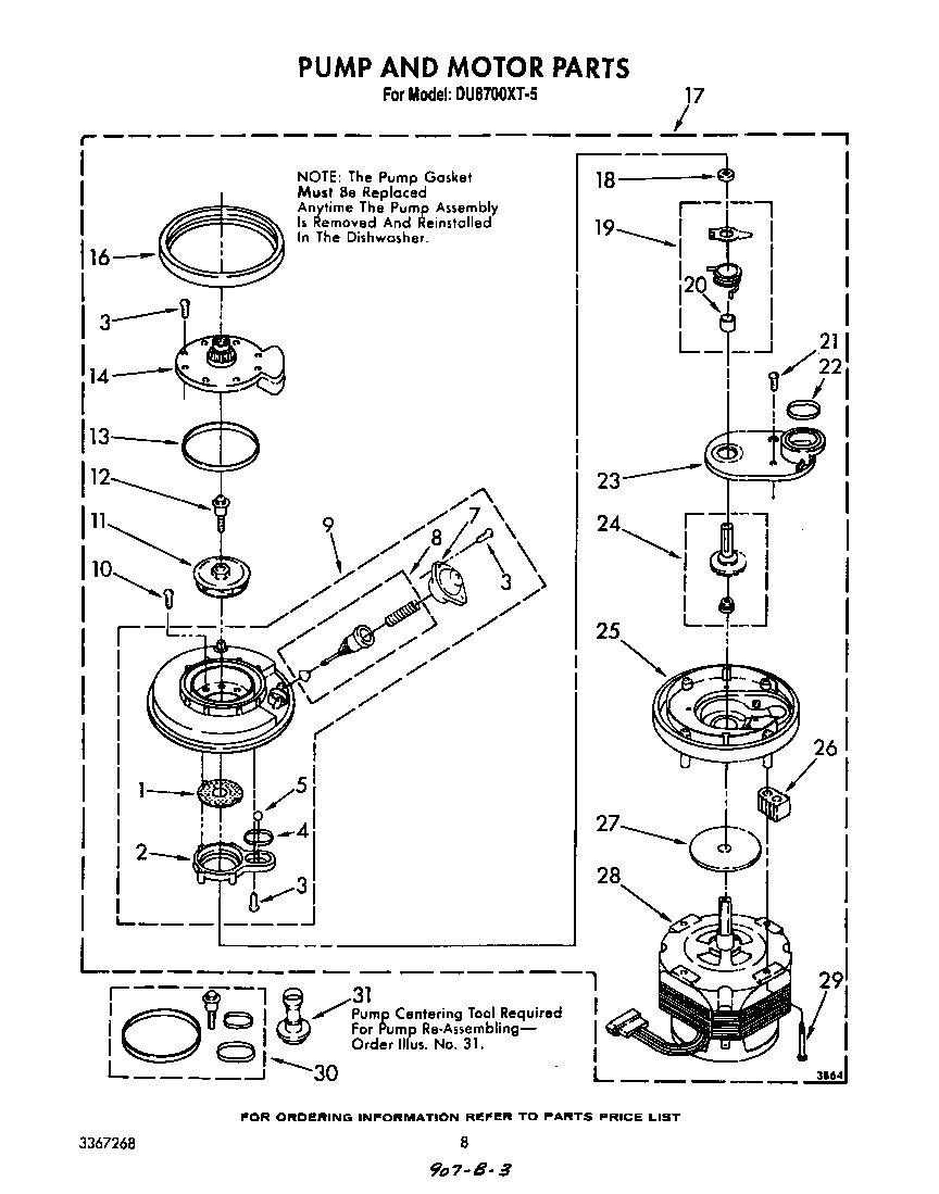 Pump and motor