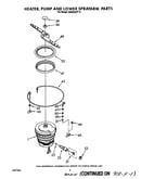 Heater, pump and lower spray arm