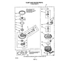 Whirlpool DU8550XT5 pump and motor diagram