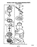 Heater, pump and lower sprayarm