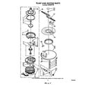 Whirlpool DP8500XTN5 pump and motor diagram