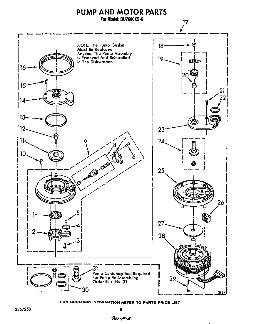 Pump and motor