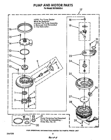 Pump and motor