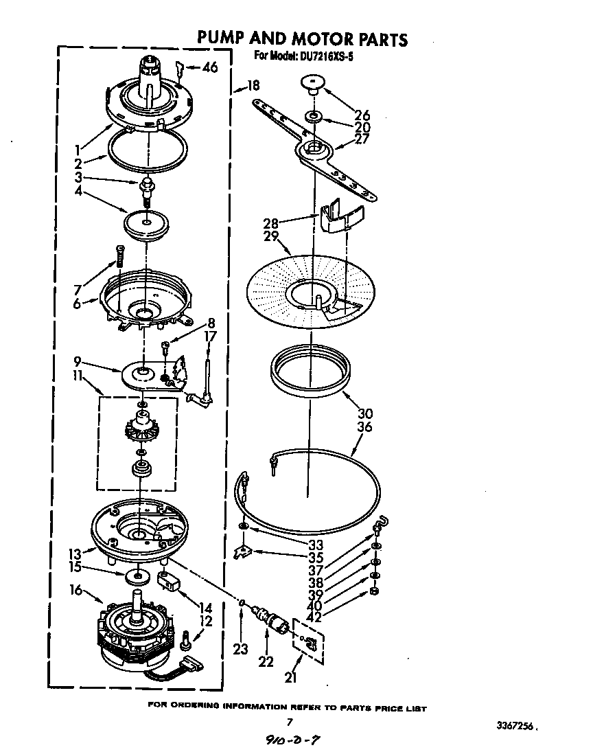 Pump and motor