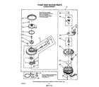 Whirlpool DU9700XR9 pump and motor diagram