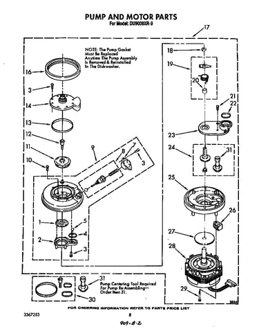 Pump and motor