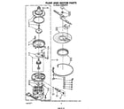 Whirlpool DP3840XPN1 pump and motor diagram