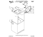 Whirlpool GLSR5233AW0 top and cabinet diagram