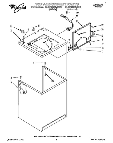 Top and cabinet
