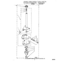 Whirlpool GLSR5233AW0 brake and drive tube diagram