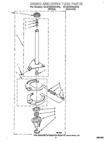 Brake and drive tube