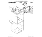 KitchenAid KAWL500WWH0 top and cabinet diagram