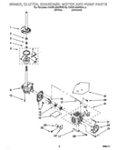 Brake, clutch, gearcase, motor and pump
