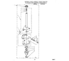 KitchenAid KAWL500WWH0 brake and drive tube diagram