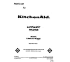KitchenAid KAWE767WWH0 front cover diagram