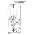 KitchenAid KAWE767WWH0 brake and drive tube diagram
