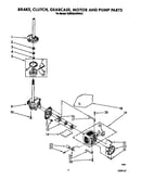 Brake, clutch, gearcase, motor and pump