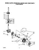 Brake, clutch, gearcase, motor and pump