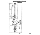KitchenAid KAWE564WWH3 brake and drive tube diagram
