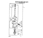 KitchenAid KAWE540WWH2 brake and drive tube diagram