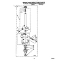 KitchenAid KAWE460WWH3 brake and drive tube diagram