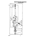 KitchenAid KAWL400WWH1 brake and drive tube diagram