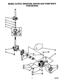 Brake, clutch, gearcase, motor and pump