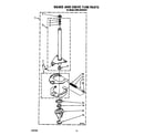 KitchenAid KAWL400WWH0 brake and drive tube diagram