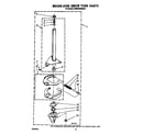 KitchenAid KAWE540WWH1 brake and drive tube diagram