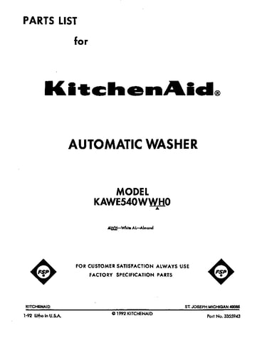 Front cover