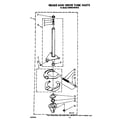KitchenAid KAWE540WWH0 brake and drive tube diagram