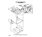 KitchenAid KAWE900TWH1 top and cabinet diagram
