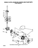 Brake, clutch, gearcase, motor and pump