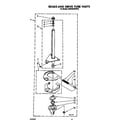 KitchenAid KAWE564WWH2 brake and drive tube diagram