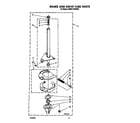 KitchenAid KAWE742WWH2 brake and drive tube diagram