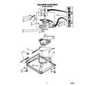 Roper AX5133VW1 machine base diagram