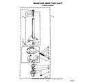 Whirlpool LA7780XSW2 brake and drive tube diagram