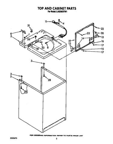 Top and cabinet