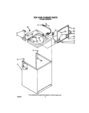 Top and cabinet