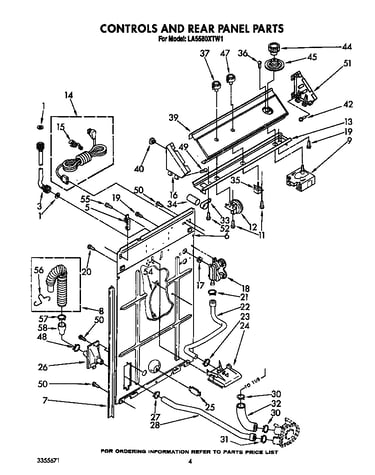 Control and rear panel