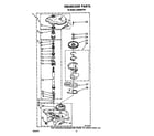 Whirlpool LA5668XTW1 gearcase diagram